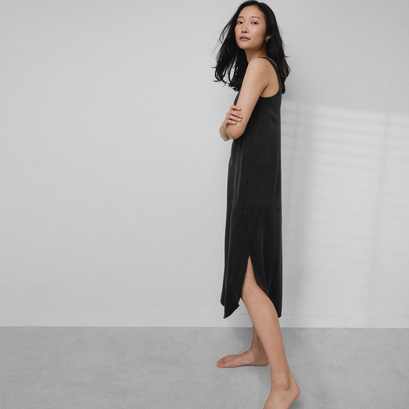 Washable Silk Tulip Dress